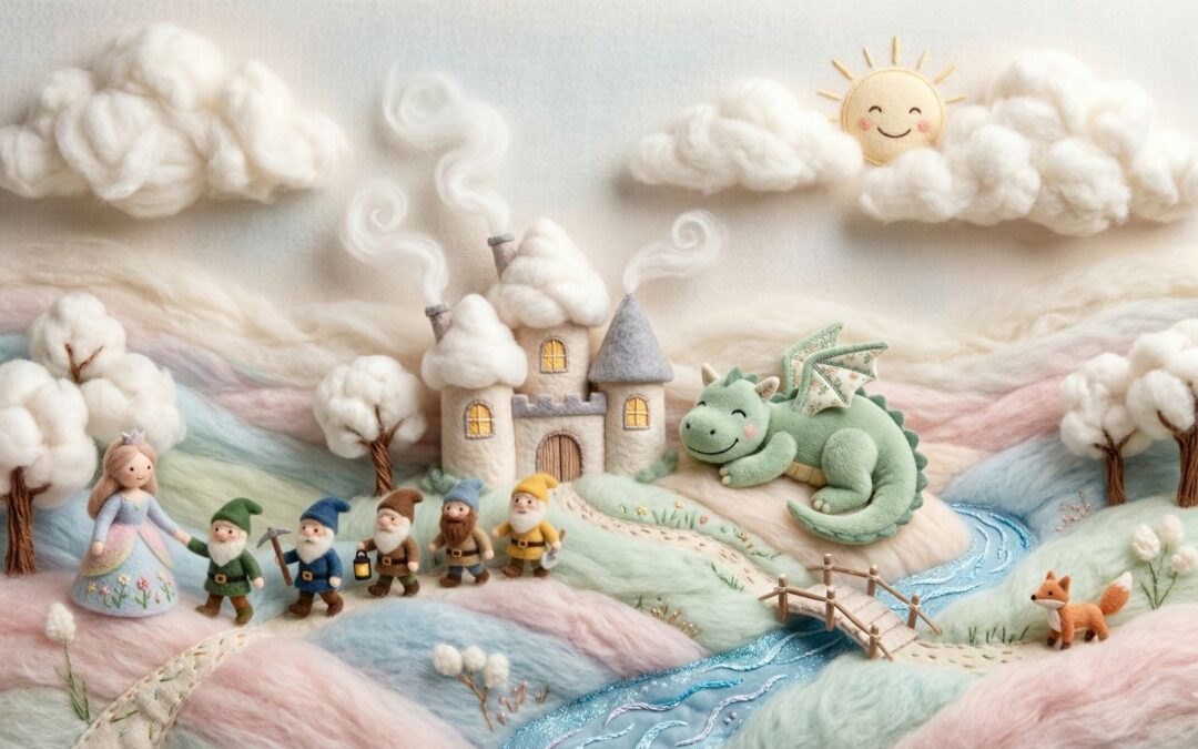 çocuklar için pamuk prenses ve 7 cüceler masalı